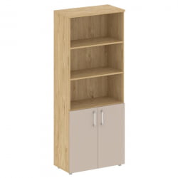 Шкаф высокий широкий Шифт СК.СТ-1.1 Тиквуд Светлый/Капучино 800*420*1977 / SK.ST-1.1