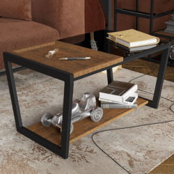 Стол в гостиную Трисс Дуб американский / Черная лакобель / Черный