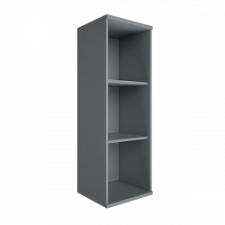 Стеллаж средний узкий Riva А.СУ-2 Клен/Металлик