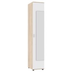 Шкаф распашный Алиса (Х1_М) 2230х400х540 ручка скоба 96мм (ДСС-Белый) / (H1_M)