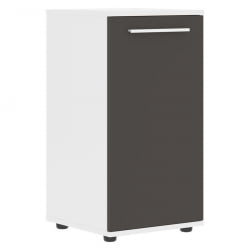 Шкаф колонка с глухой малой дверью EDIS ELCS 42.1 Мокко Белый Белый