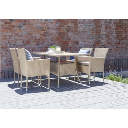 Комплект плетеной мебели АМ-196/Т196 Беиге 4Пcс (4+1) АМ-196/Т196 Беиге 4Пcс / AM-196/T196 Beige 4Pcs AM-196/T196 Beige 4Pcs