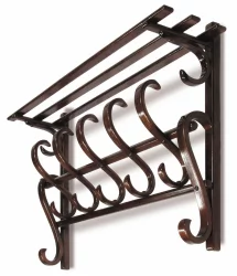 Настенная вешалка в прихожую В 7Н Тёмно-коричневый