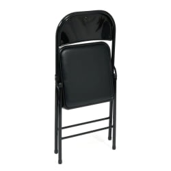 Складной стул FOLDER (mod. 032) / 1 шт. в упаковке каркас: металл, сиденье/спинка: экокожа, 41*51*76см, черный
