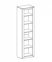 Шкаф однодверный Элана Дуб Сонома