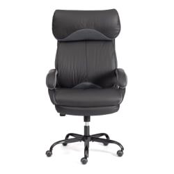 Кресло руководителя Duke metal BL кож/зам/ткань, черный/серый, 36-6/12