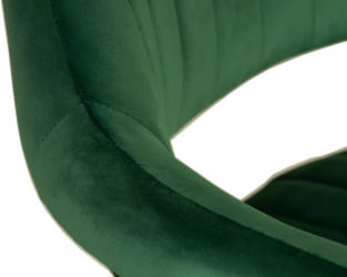 Стул барный ДОБРИН CХАРЛЙ БЛАCК (зеленый велюр (МДЖ9-88)) 2 шт / DOBRIN CHARLY BLACK (MJ9-88))