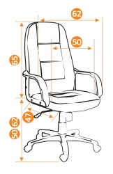 Кресло руководителя СН747 черный 2603