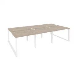 Рабочая станция на О-образном м/к ONIX O.MO-D.RS-6.1.8 Дуб Аттик/Белый