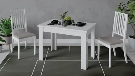 Стол раздвижной Промо тип 4 Белый/Белый