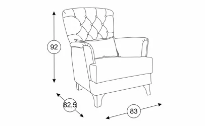 Кресло Ирис ТК 961 Сиреневый Фибра Ветла