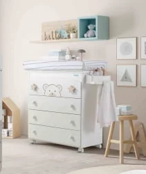 Комод пеленальный Micuna Bubu B-970 White Beige Stars