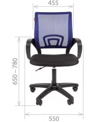 Кресло оператора CХАИРМАН 696 ЛТ (ЛТ) Синий / CHAIRMAN (LT)