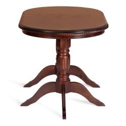 Стол COPPOLA бук, мдф, 140+40x80x77см, Tobacco, узор прямой