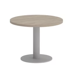 Стол журнальный круглый HOME OFFICE VR.SP-5-60.1G Дуб Аттик/Серый металл