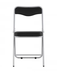 Складной стул Джонни silver экокожа Черный