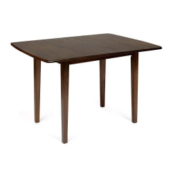 Стол TEODORO (mod. F-SHR3624RD W4) дерево гевея/мдф, 60x90(90x120)x76см, walnut (орех)