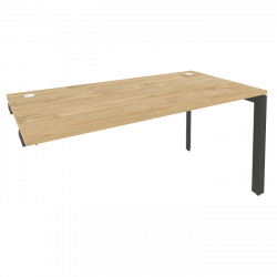 Стол-приставка на П-образном м/к к опорным элементам ONIX O.MP-SPR-4.8 Тиквуд Светлый/Антрацит