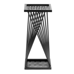 Дизайнерский стол Osteria/Остерия металл, черный, 25,5х25,5х59 см