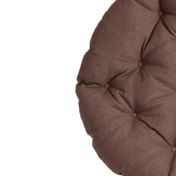 Кресло CLOUDE рогожка/металл, 97х98х90-96см, коричневый, 3М7-147