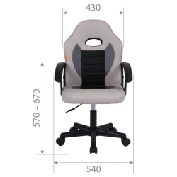 Детское кресло CHAIRMAN KIDS 111 Черный-красный