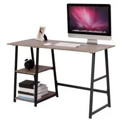 Стол на металлокаркасе BRABIX LOFT CD-006 Мореный дуб