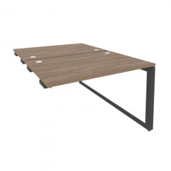 Стол-приставка двойной на О-образном м/к к опорым элем. ОНИКС О.МО-Д.СПР-2.8 Дуб Аризона/Антрацит / ONIX O.MO-D.SPR-2.8