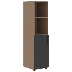 Шкаф-колонка с глухой малой дверью (левый) VELION VMCS 40.5 L Яшма черный Кобра