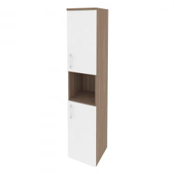 Шкаф высокий узкий правый ONIX O.SU-1.5(R) Дуб Аризона/Белый