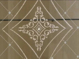 Шкаф-витрина с колоннами (левый/правый) Венеция 32.06 Сосна Астрид Ваниль