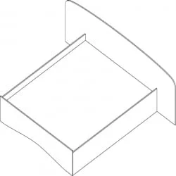 Кровать Проспект Гм.КР-22 бук светлый