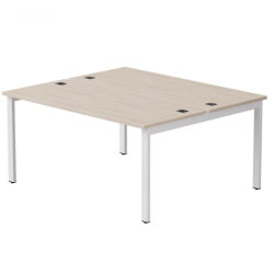 Бенч-система на 2 места на металлокаркасе, опоры 90 гр Everprof EVO 254S018 Дуб Соната Белый (1580)