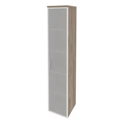 Шкаф высокий узкий правый ОНИКС О.СУ-1.10Р(Р) Тиквуд Темный / ONIX O.SU-1.10R(R)