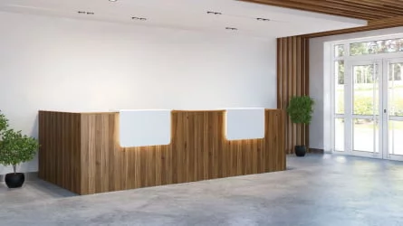 Опора низкого элемента левая SAL31093603 Орех