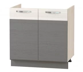 Напольный шкаф под мойку Графит 74.51 Сосна Астрид/Ваниль/Графит