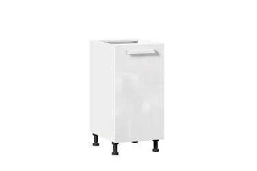 Тумба кухонная 400 Герда ЛД 272.025.000 Белый/Белый глянец