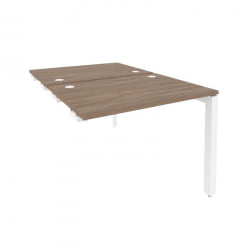 Стол-приставка двойной на П-образном м/к к опорным элем. ONIX O.MP-D.SPR-1.7 Дуб Аризона/Белый