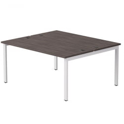 Бенч-система на 2 места на металлокаркасе, опоры 45 гр Everprof EVO 254S017 Дуб Пасадена Белый