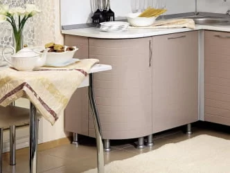 Кухонный гарнитур угловой Анастасия №7 Белый Капучино