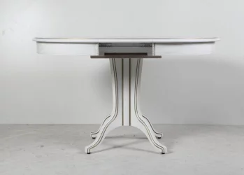 Стол обеденный Орион-5 (d1000) тон 1 с золотой патиной