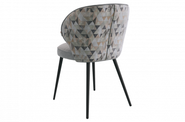 Стул Остин (серый (велюр)/черный)