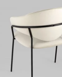 Стул Алексис велюр Бежевый