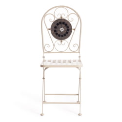 Стул Secret de Maison VICENZA (mod. PL08-7451RV) металл, 36*35*91 см, белый/плитка калейдоскоп