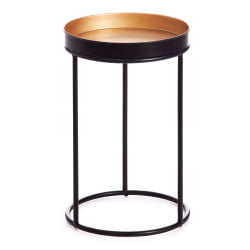 Набор столиков Secret De Maison RUNA ( mod. 11870 ) алюминиевый сплав, 30,5*30,5*48 см, черный/античная медь