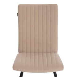 Стул обеденный Monte Carlo флок , 50х55х93, бежевый/черный, 7