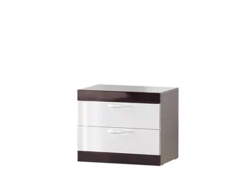Тумба прикроватная Ронда №314 Венге Белый глянец