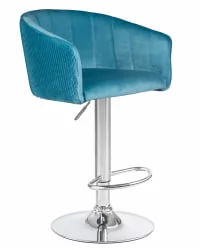 Стул барный DOBRIN DARCY Морской волны велюр 1922-7
