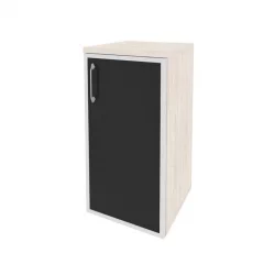 Шкаф низкий узкий правый ОНИКС О.СУ-3.2Р(Р) блаcк Денвер Светлый / ONIX O.SU-3.2R(R) black