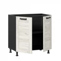 Тумба кухонная 800 Винченца ЛД 234.060.000.052 Черный Дуб Крафт белый