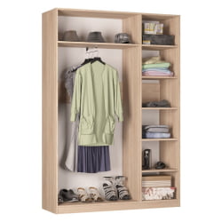 Шкаф распашный R-198х135х45-1-M(ЯШТ-ЯШС)